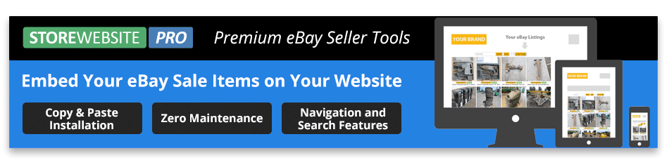 embed ebay listings into website
